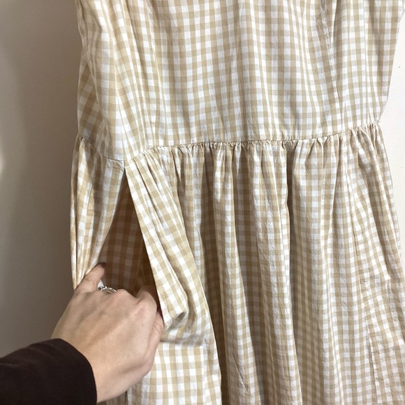 Old Navy Gingham Cotton-Poplin Cami Maxi Swing Dress XL - Picture 9 of 14